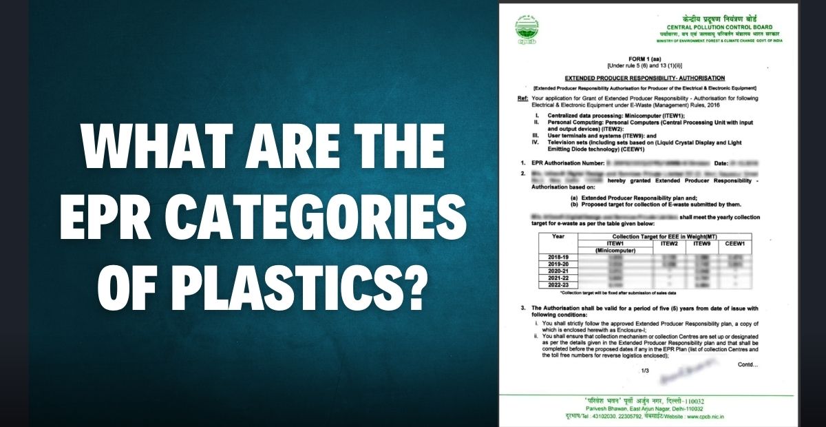 What are the EPR categories of plastics?